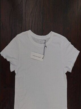 Unsubscribed Women's Cotton T-shirt size XXS NWT in White